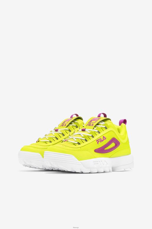 FILA kvinner kvinners disruptor 2 premium gul/orkideblomst/hvit fila HHL841169 gul/orkideblomst/hvit