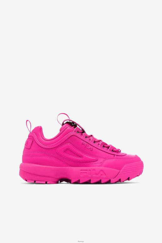 FILA kvinner kvinners disruptor 2 premium rosa glo fila HHL841163 rosa glo