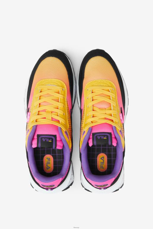 FILA kvinner kvinners renno fila sitron/rosa/svart HHL841328 sitron/rosa/svart