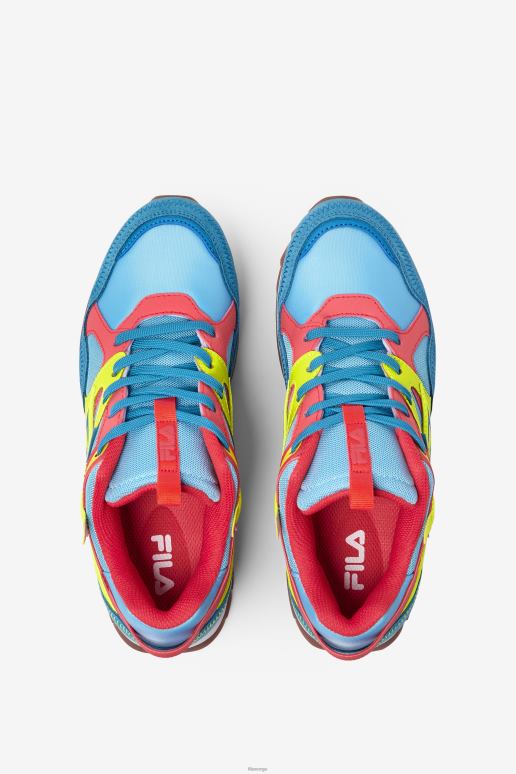 FILA kvinner kvinners sandenal orbit fila bluefish/gul/ildkorall HHL841304 blåfisk/gul/ildkorall