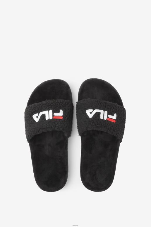 FILA kvinner fila dame fuzzy drifter svart/rød/hvit HHL841351 svart/rød/hvit