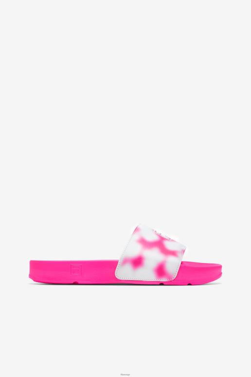 FILA kvinner fila kvinners drifter slips dye multi/rosa glo/hvit HHL841363 multi/rosa glo/hvit