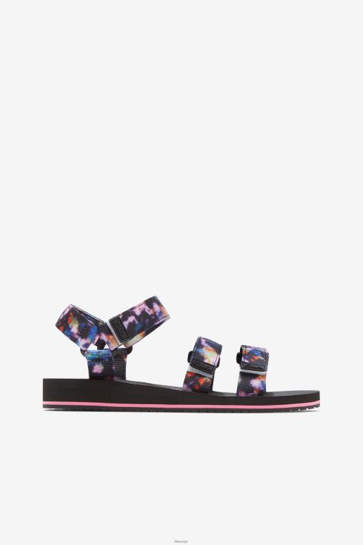 FILA kvinner kvinners drifter ts slips dye multi/svart/hvit fila HHL841361 multi/svart/hvit