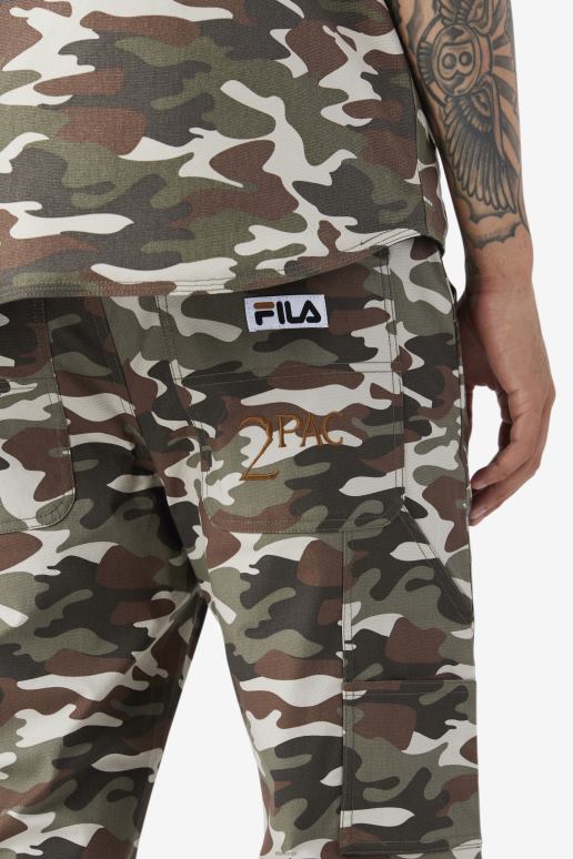 FILA menn 2pac cargo bukse fila camo print HHL84716 camo-trykk