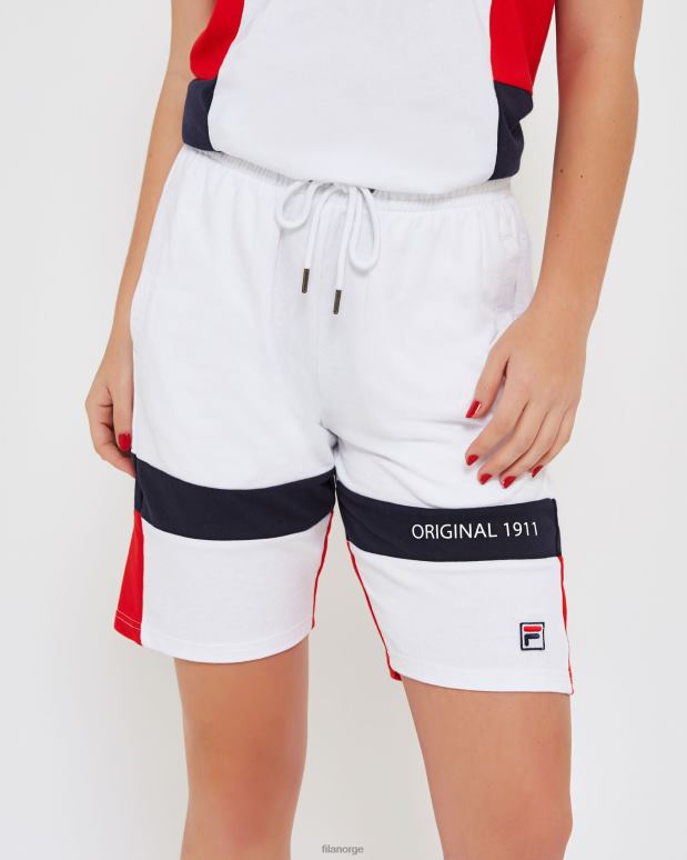 FILA menn fila hvit unisex verona short HHL842668 hvit