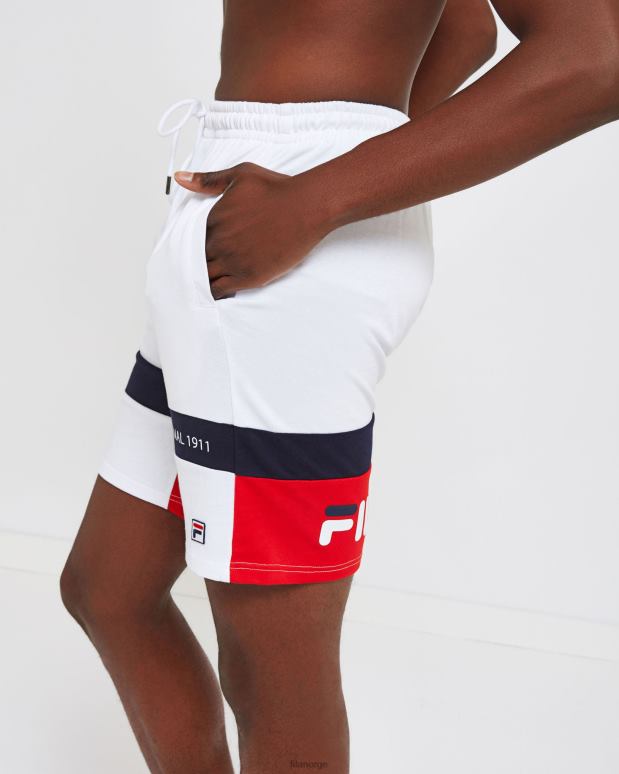 FILA menn fila hvit unisex verona short HHL842668 hvit
