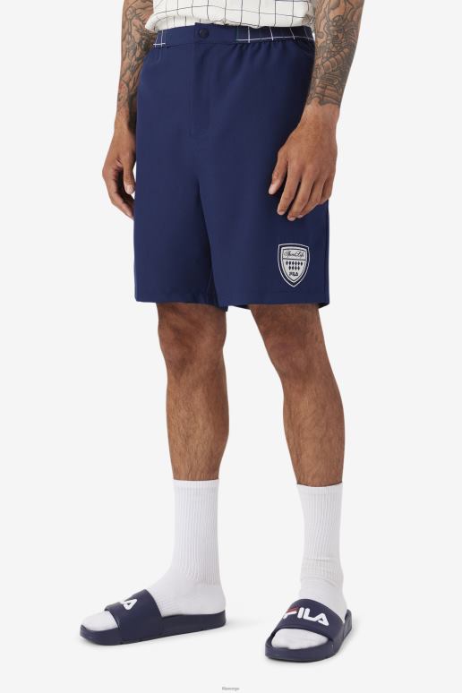 FILA menn fila navy/gardenia/hvit/june bug anyz short HHL84718 marine/gardenia/hvit/juni insekt