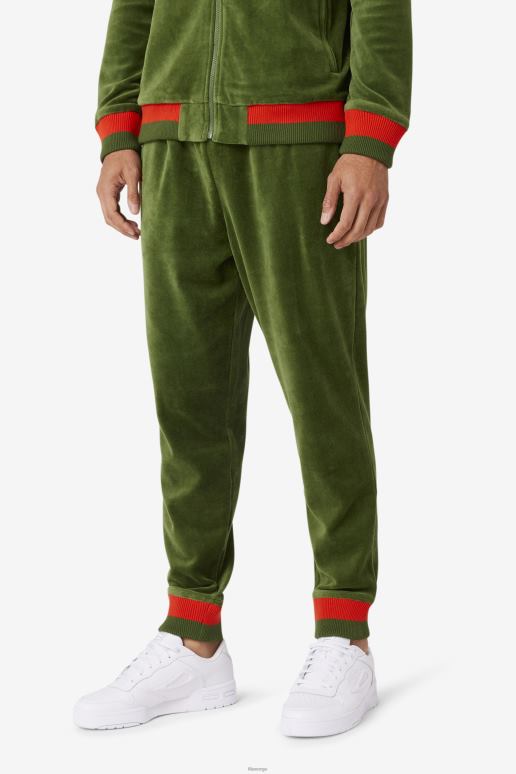 FILA menn fila x paterson velourbukse douglasgran/valmue/ørkensol fila HHL84713 douglasgran/valmue/ørkensol