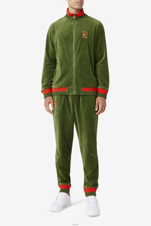 FILA menn fila x paterson velourbukse douglasgran/valmue/ørkensol fila HHL84713 douglasgran/valmue/ørkensol