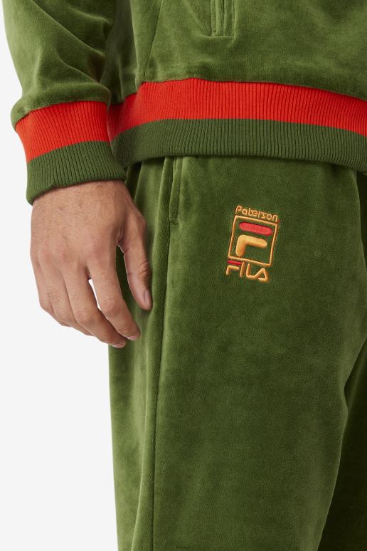 FILA menn fila x paterson velourbukse douglasgran/valmue/ørkensol fila HHL84713 douglasgran/valmue/ørkensol