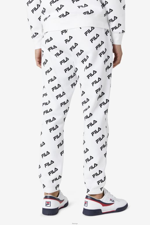 FILA menn hvit/svart fila diagonal logojogger HHL84699 hvit svart
