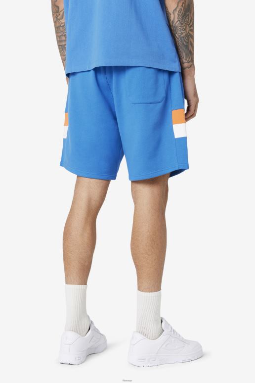 FILA menn langlen kort fila sterk blå/hvit/korallrose HHL84728 sterk blå/hvit/korallrose