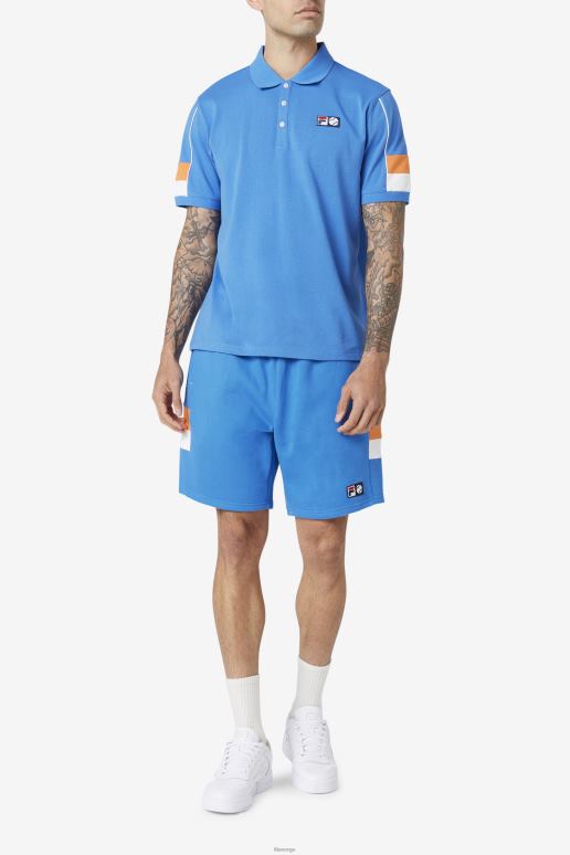 FILA menn langlen kort fila sterk blå/hvit/korallrose HHL84728 sterk blå/hvit/korallrose