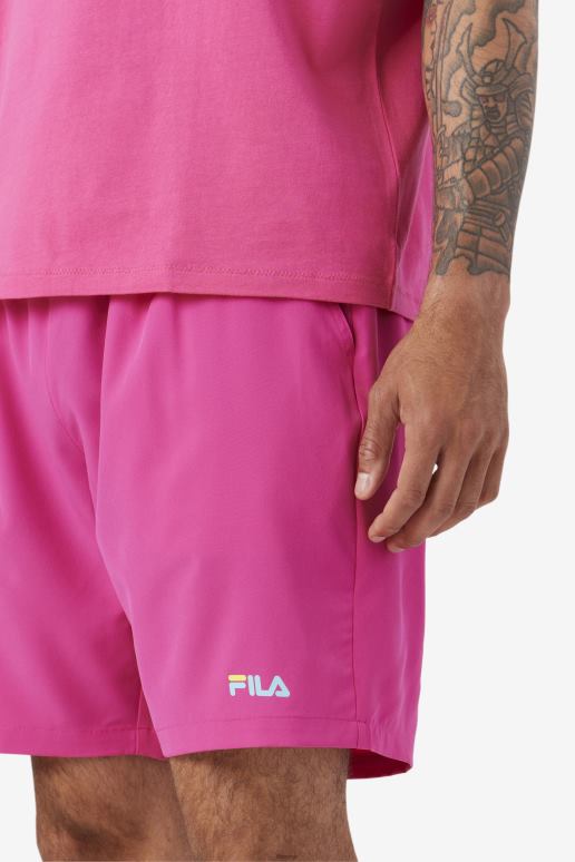 FILA menn lilla/gul/petit four fila ravini kort HHL84609 lilla/gul/petit four