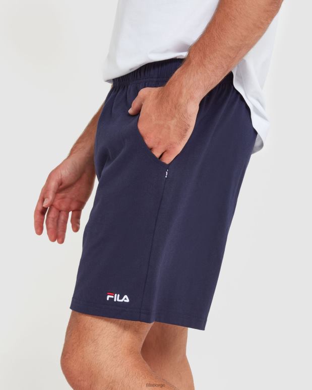 FILA menn nye marineblå fila klassiske jerseyshorts for menn HHL842433 ny marine