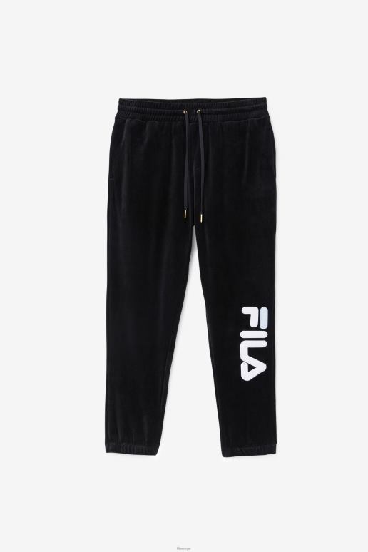 FILA menn svart/hvit/skywalk mansur velourbukse fila HHL84600 svart/hvit/skywalk