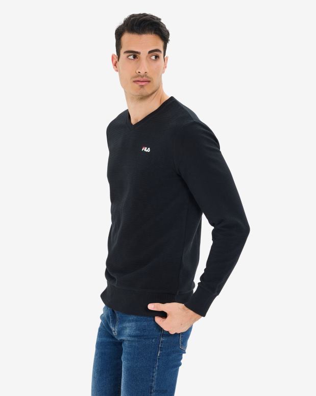 FILA menn Savian v-neck crew fila svart for menn HHL842612 svart
