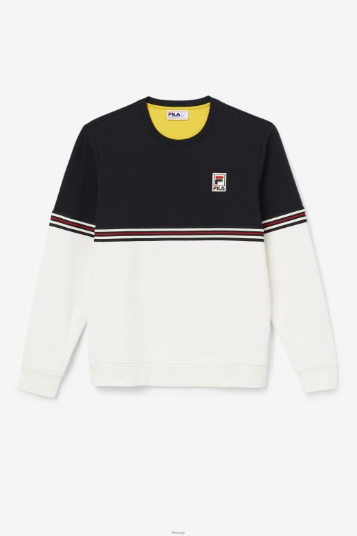 FILA menn asha crew fila svart/gardenia/gul HHL84470 svart/gardenia/gul