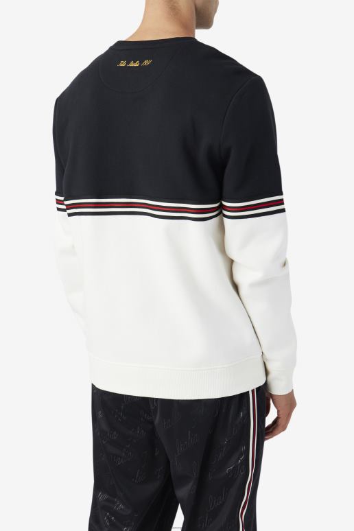 FILA menn asha crew fila svart/gardenia/gul HHL84470 svart/gardenia/gul