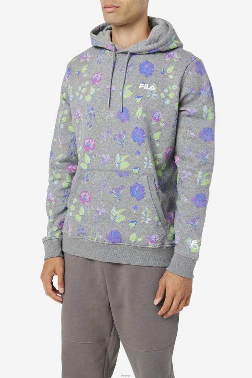 FILA menn ashokane hettegenser fila lyng/floral print HHL84548 lyng/blomstertrykk