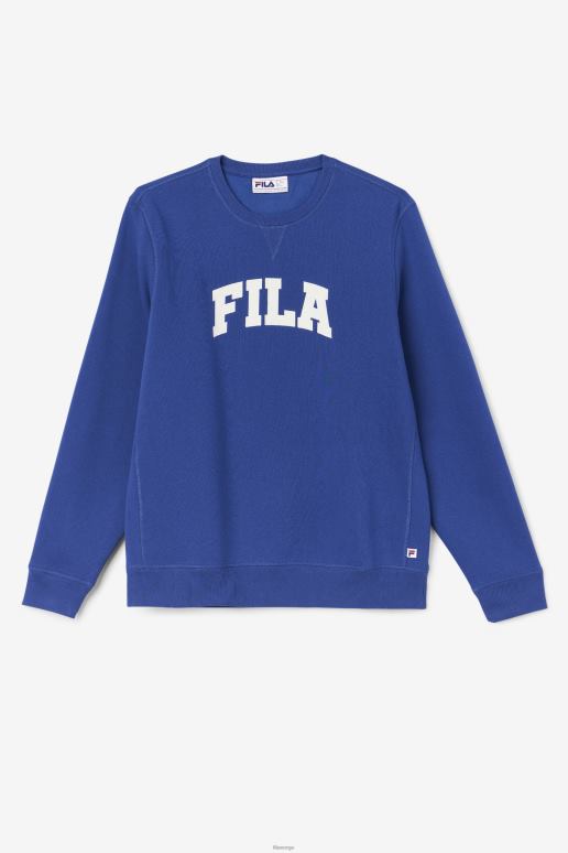 FILA menn blå/gardenia fila kory sweatshirt med crewneck HHL84501 blå/gardenia