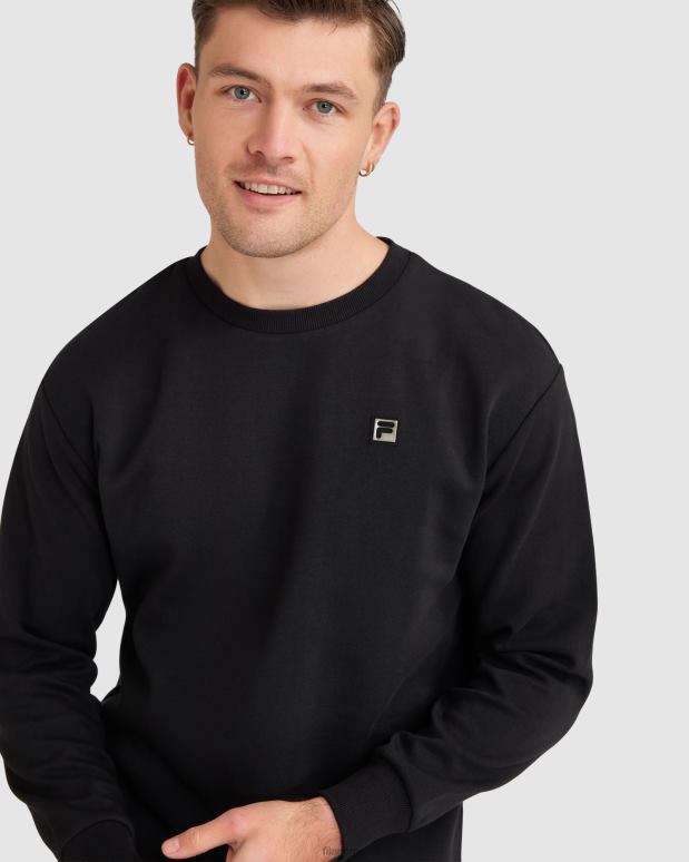 FILA menn blake crew for menn svart fila HHL842399 svart