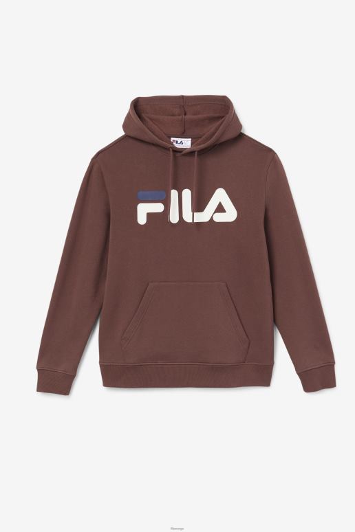 FILA menn brun stein/heir/marine fila samari hettegenser HHL84489 brun stein/hegre/marine
