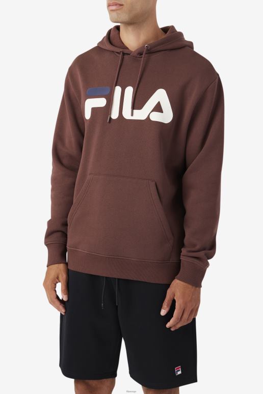 FILA menn brun stein/heir/marine fila samari hettegenser HHL84489 brun stein/hegre/marine