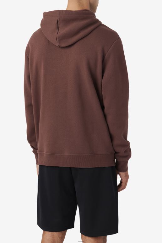 FILA menn brun stein/heir/marine fila samari hettegenser HHL84489 brun stein/hegre/marine