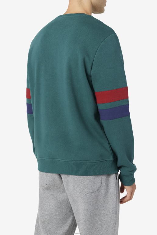 FILA menn faneel crew juni bug/rabarbra/peacoat fila HHL84515 juni insekt/rabarbra/peacoat