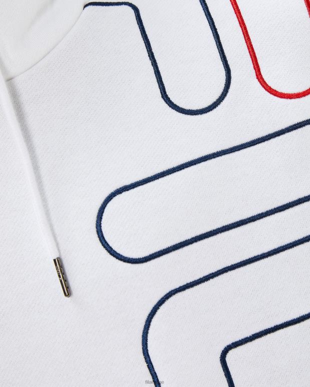 FILA menn fila brando hettegenser for menn hvit HHL842605 hvit