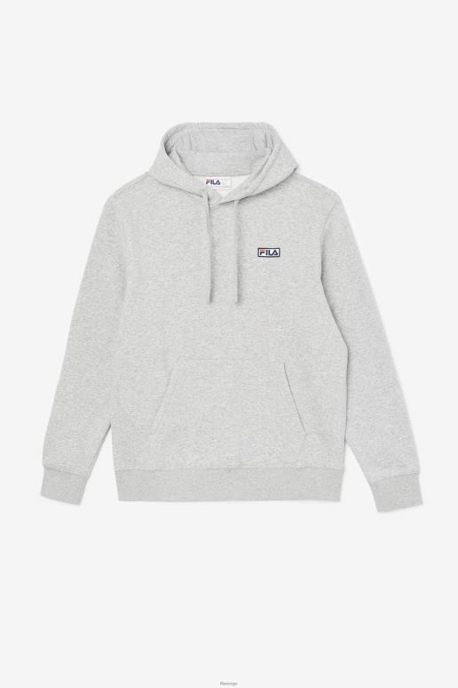 FILA menn fila grå lyng/hvit algot hettegenser HHL84436 grålyng/hvit