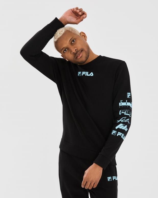 FILA menn fila herre daldy crew svart HHL842317 svart