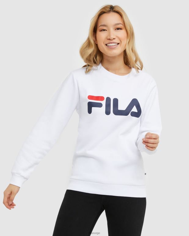 FILA menn fila hvit klassisk unisex crew HHL842500 hvit