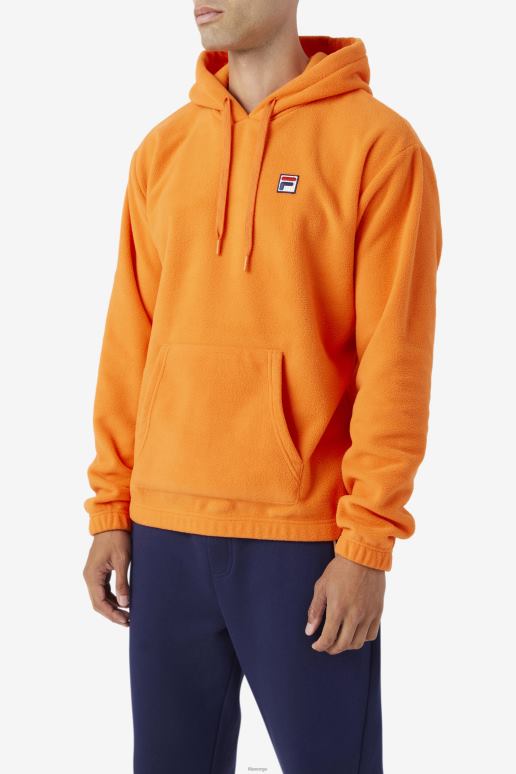 FILA menn fila orange finn hettegenser i fleece HHL84508 oransje