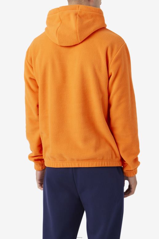 FILA menn fila orange finn hettegenser i fleece HHL84508 oransje