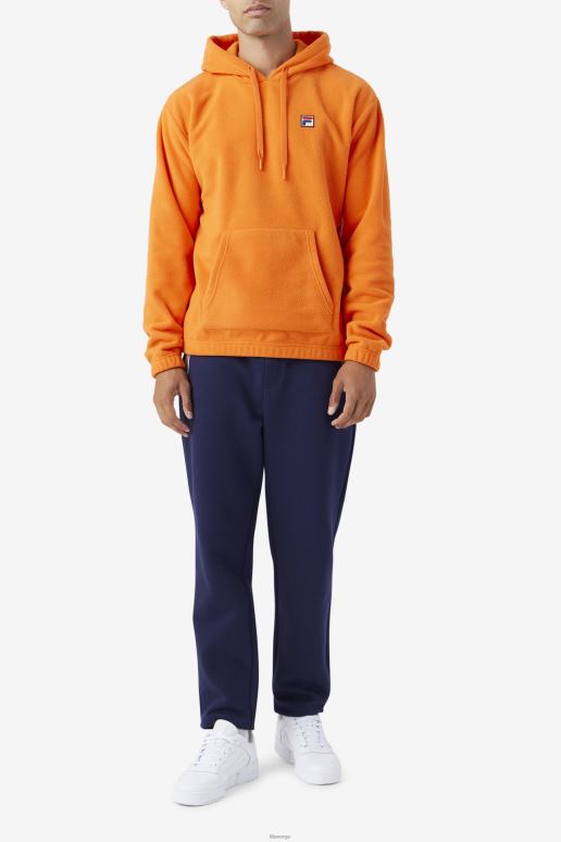 FILA menn fila orange finn hettegenser i fleece HHL84508 oransje