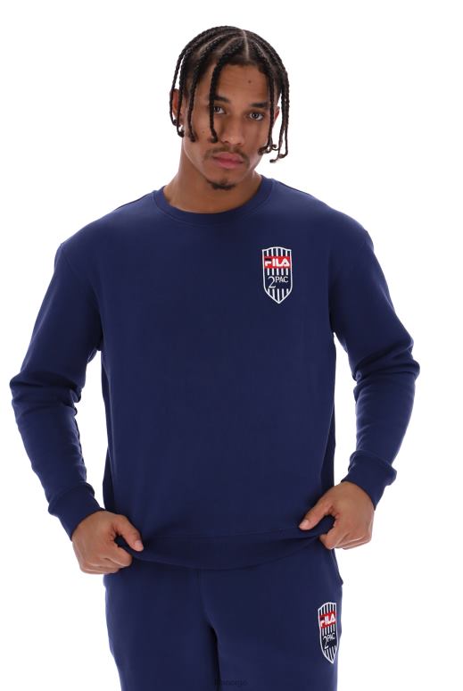 FILA menn fila tupac fleece patch crew jumper HHL843193