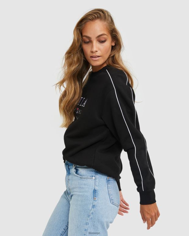 FILA menn fila unisex heritage crew svart HHL842593 svart