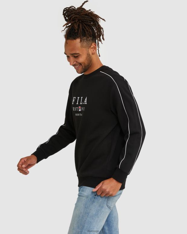 FILA menn fila unisex heritage crew svart HHL842593 svart