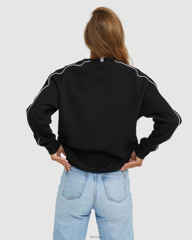 FILA menn fila unisex heritage crew svart HHL842593 svart