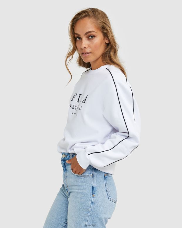 FILA menn fila white unisex heritage crew HHL842590 hvit