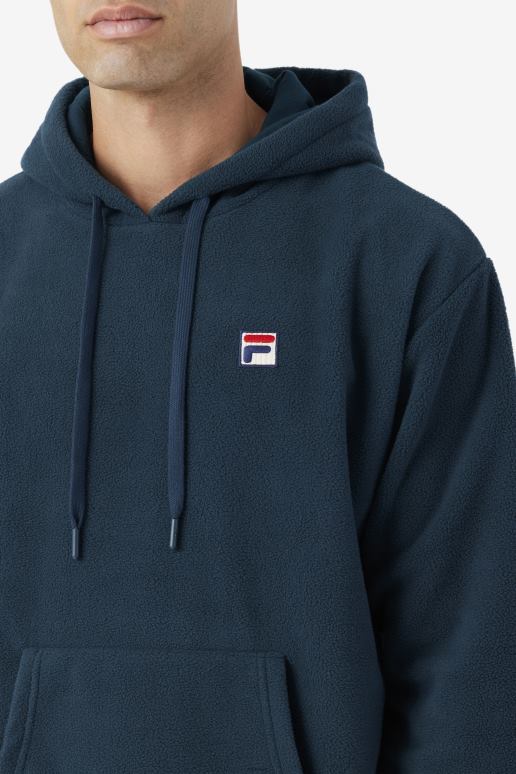 FILA menn finn fleece hettegenser fila teal HHL84506 blågrønn