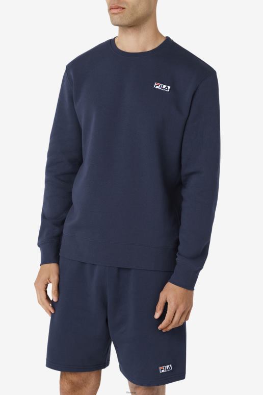 FILA menn garran crew marine/hvit fila HHL84533 marine/hvit
