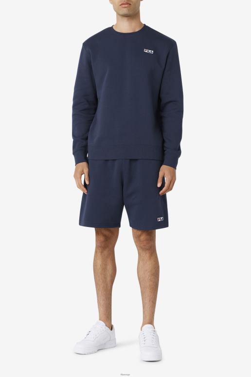 FILA menn garran crew marine/hvit fila HHL84533 marine/hvit