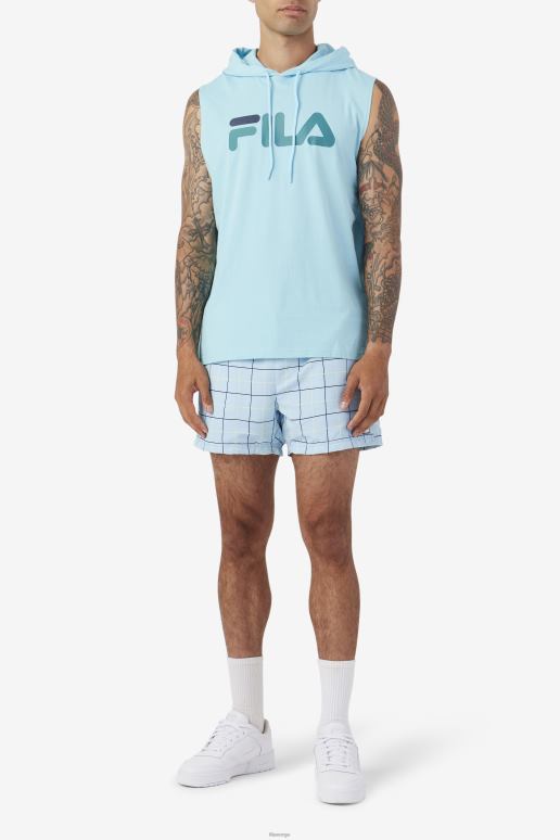 FILA menn petit four/bayou/marine zany ermeløs hettegenser fila HHL84258 petit four/bayou/marine