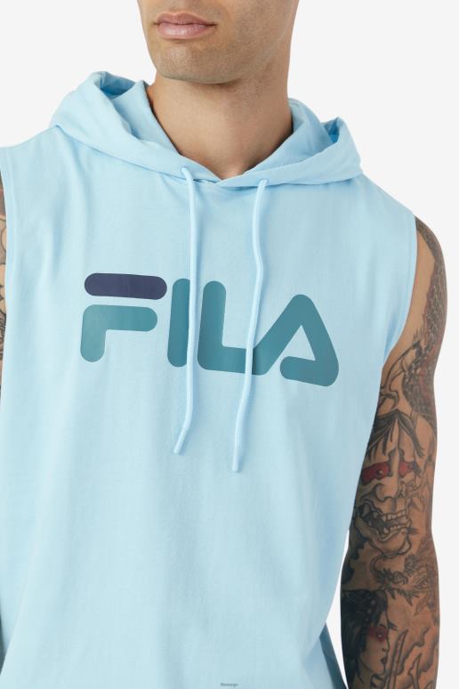 FILA menn petit four/bayou/marine zany ermeløs hettegenser fila HHL84258 petit four/bayou/marine