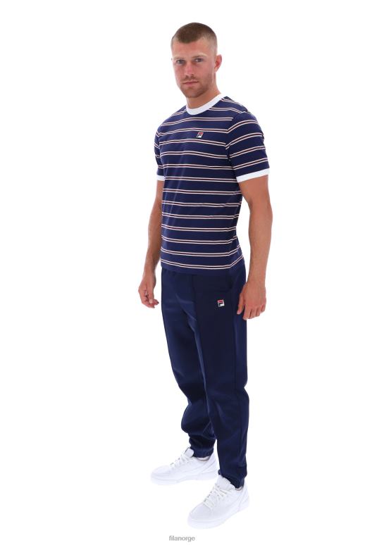 FILA menn santiago ringer-t-skjorte med heritage stripe fila HHL843306