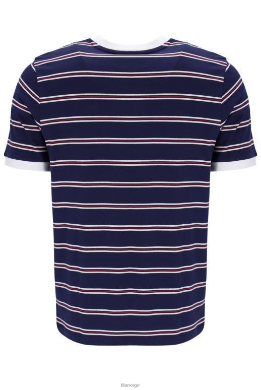 FILA menn santiago ringer-t-skjorte med heritage stripe fila HHL843306