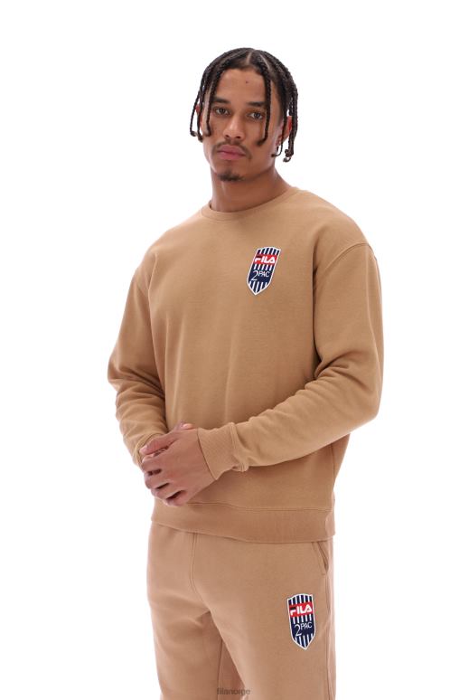 FILA menn tupac fleece patch crew jumper fila HHL843194